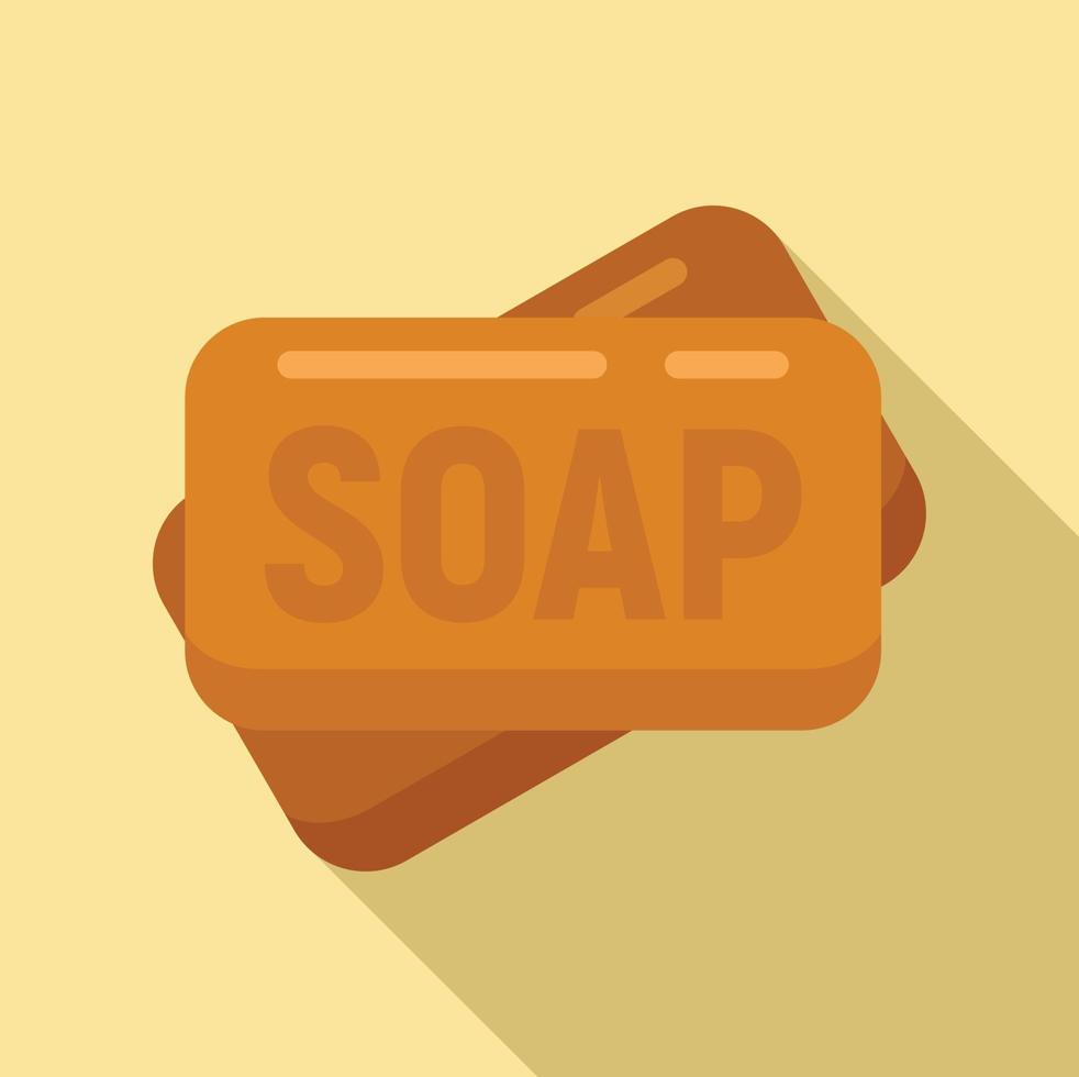 Survival soap icon, flat style vector