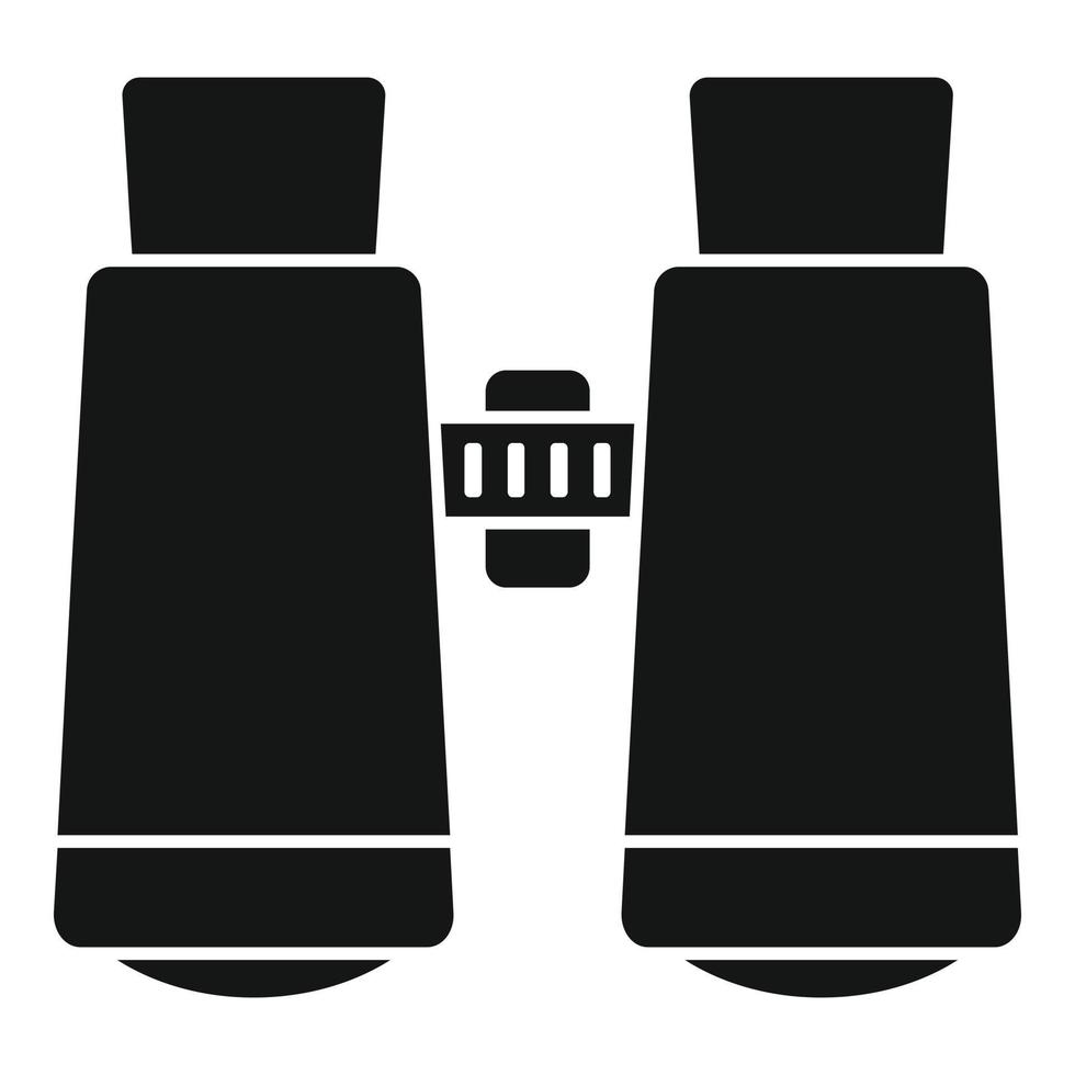 Survival binoculars icon, simple style vector