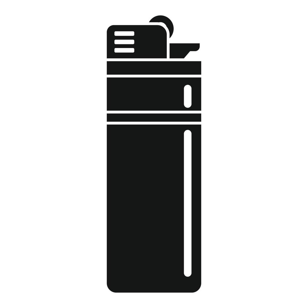 Survival lighter icon, simple style vector