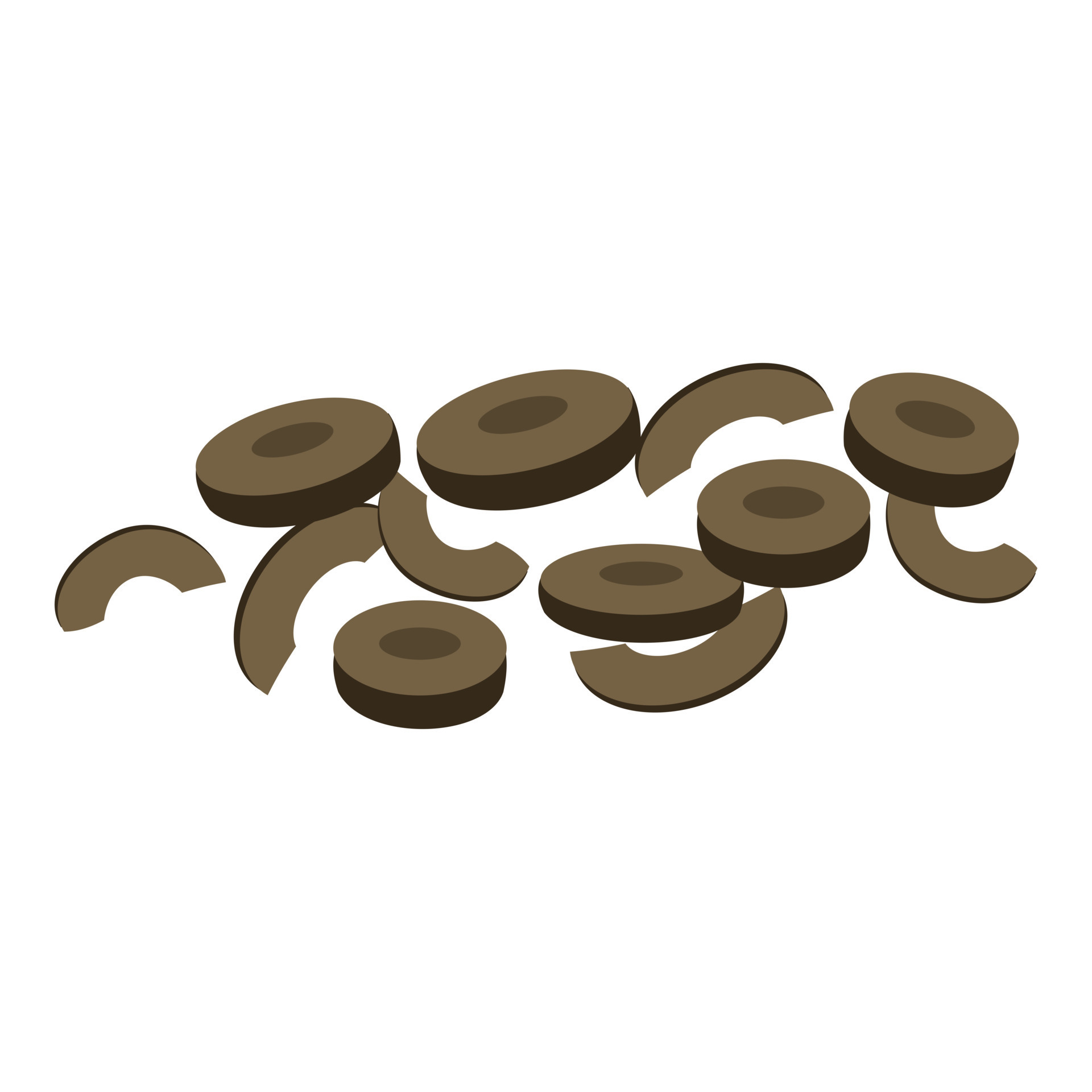 Cutted black olive icon, cartoon style 14498339 Vector Art at Vecteezy