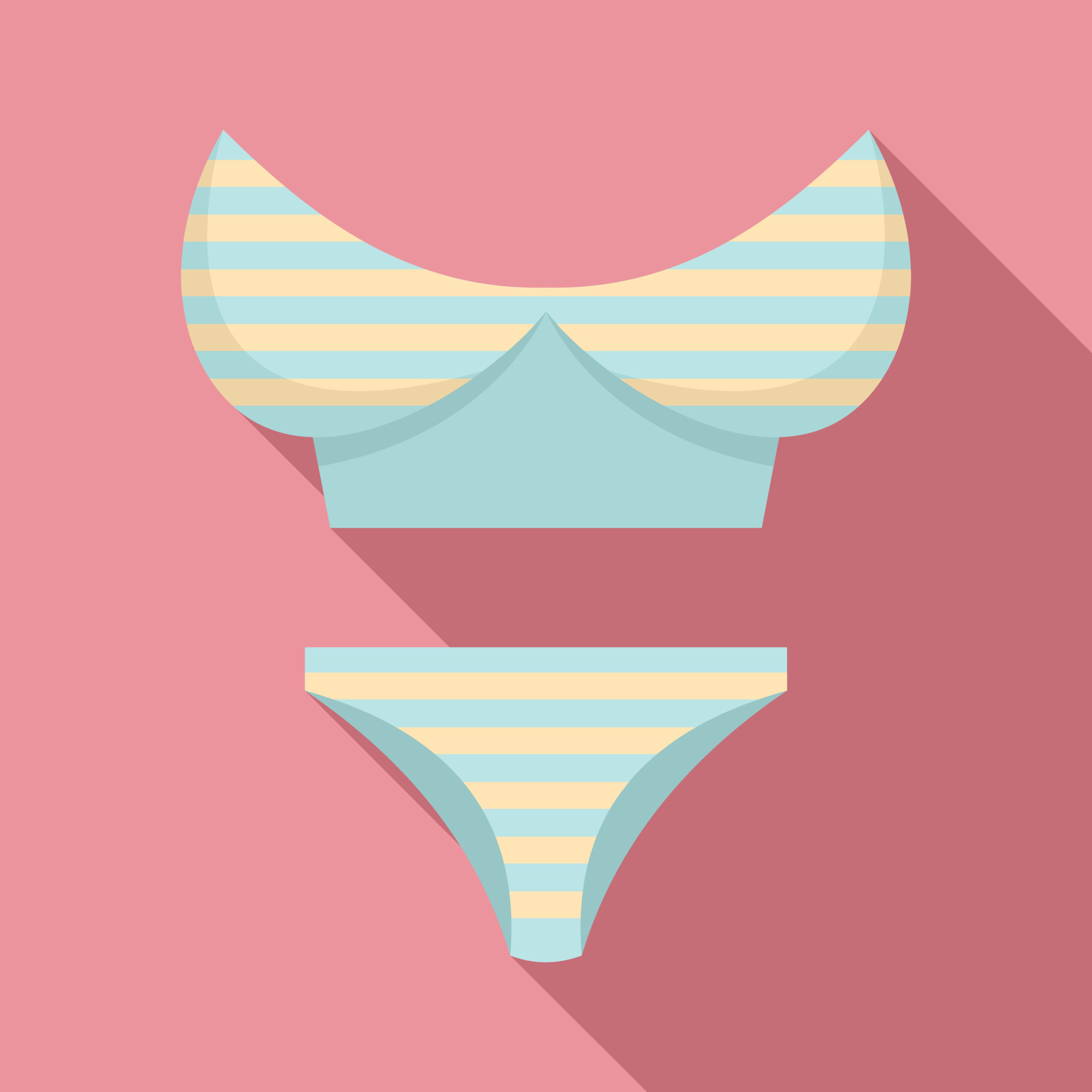 Elastic swimsuit icon, flat style 14498342 Vector Art at Vecteezy