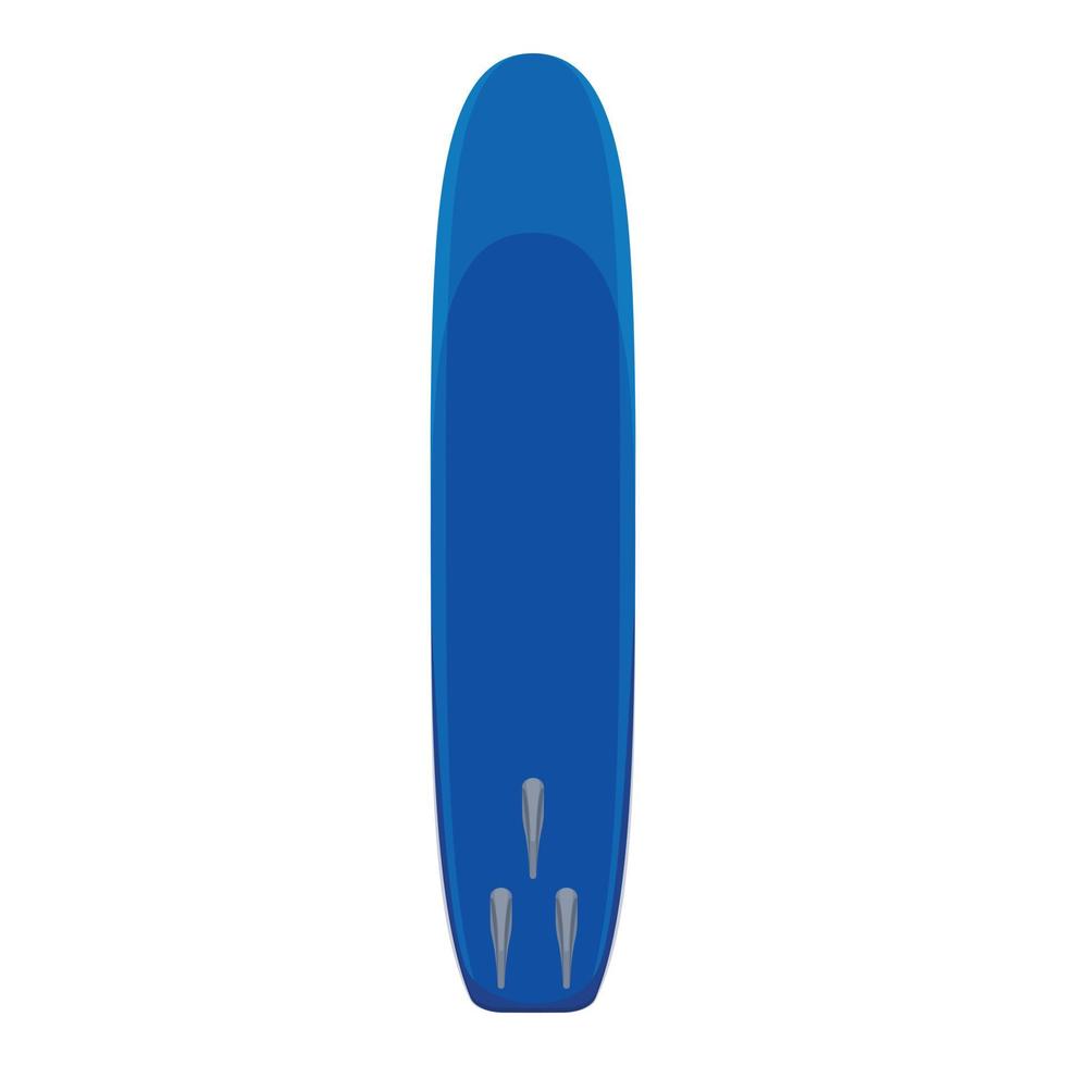 Blue surfboard icon, cartoon style vector