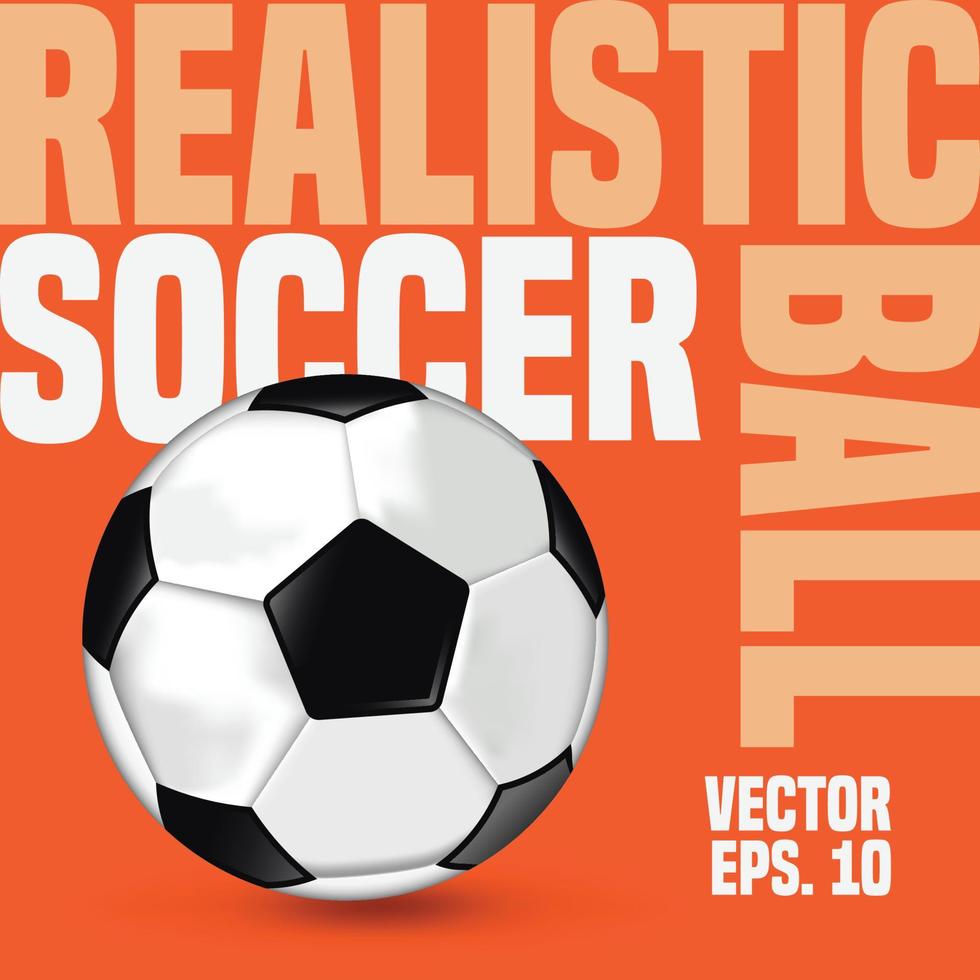 Realistic Soccer Ball vector