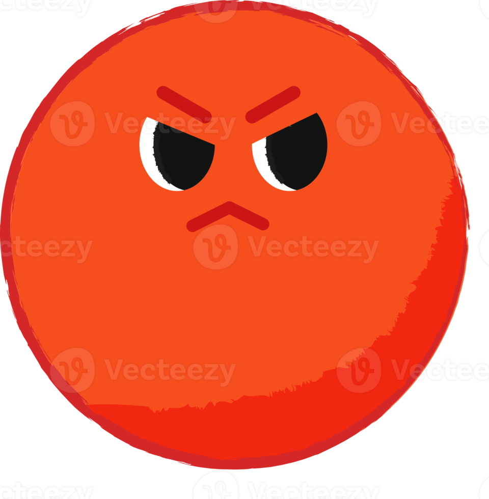 emoticon boos gezicht png