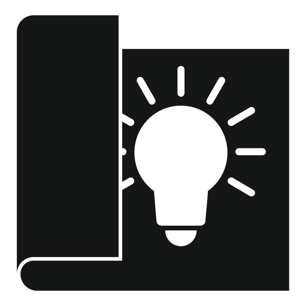 New paper innovation icon, simple style vector
