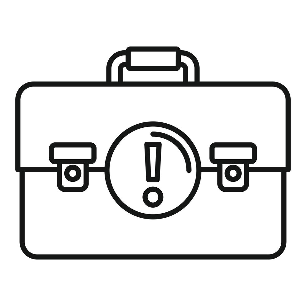 Leather case innovation icon, outline style vector