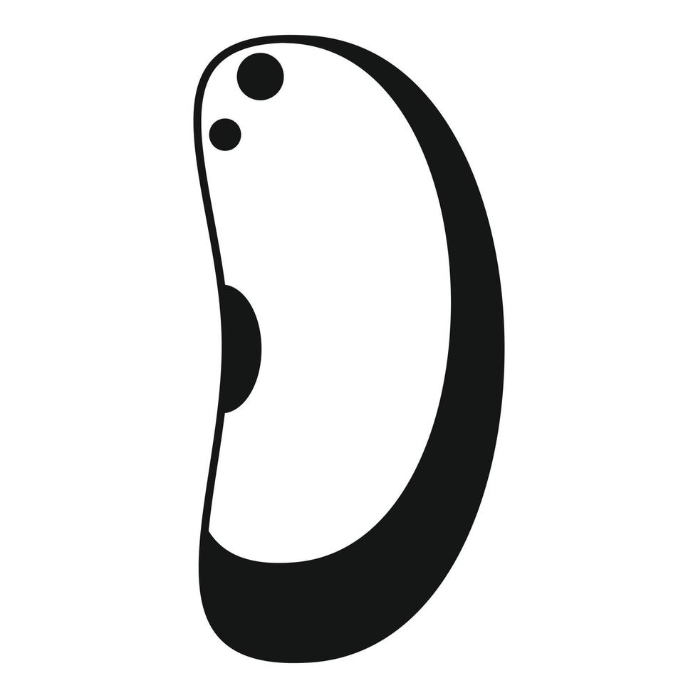 Garbanzo kidney bean icon, simple style vector