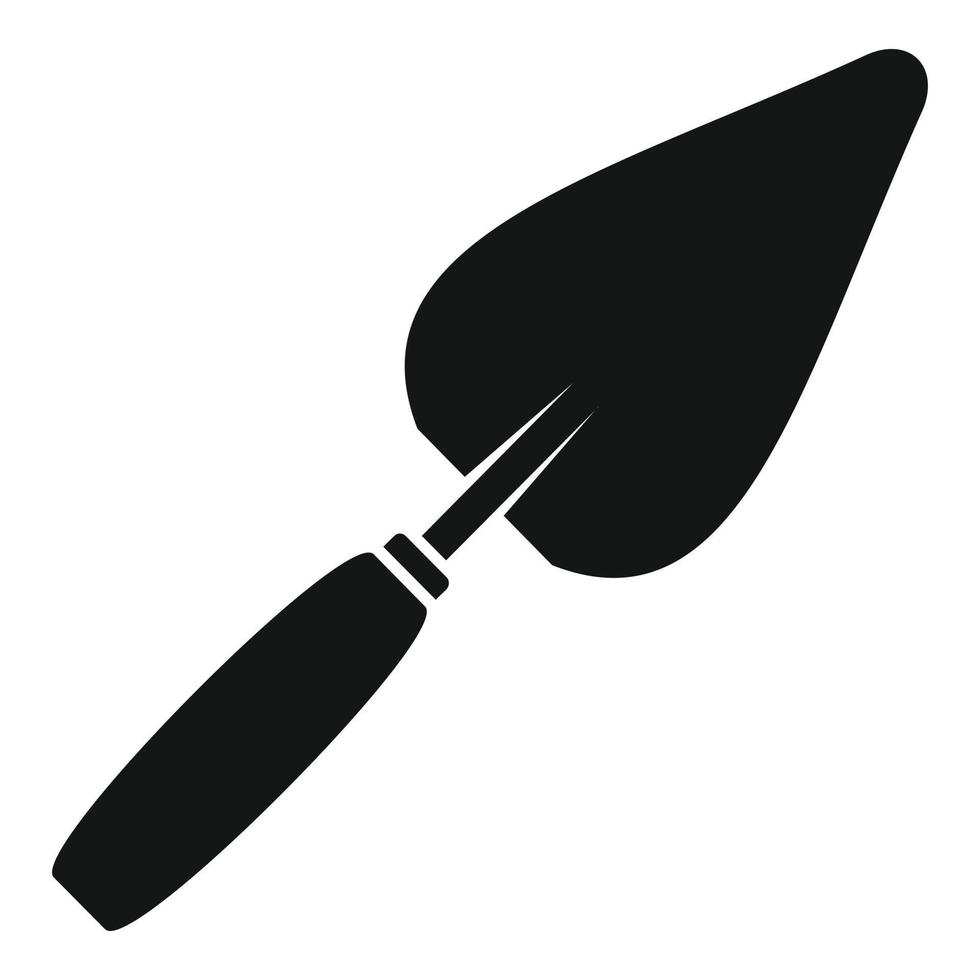 Construction trowel icon, simple style vector