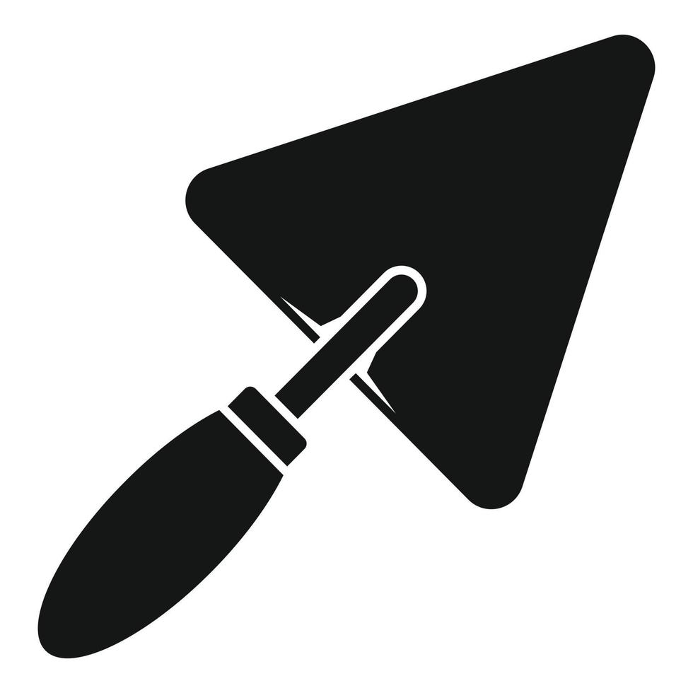 Trowel icon, simple style vector