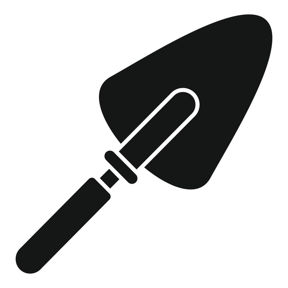 Hand trowel icon, simple style vector