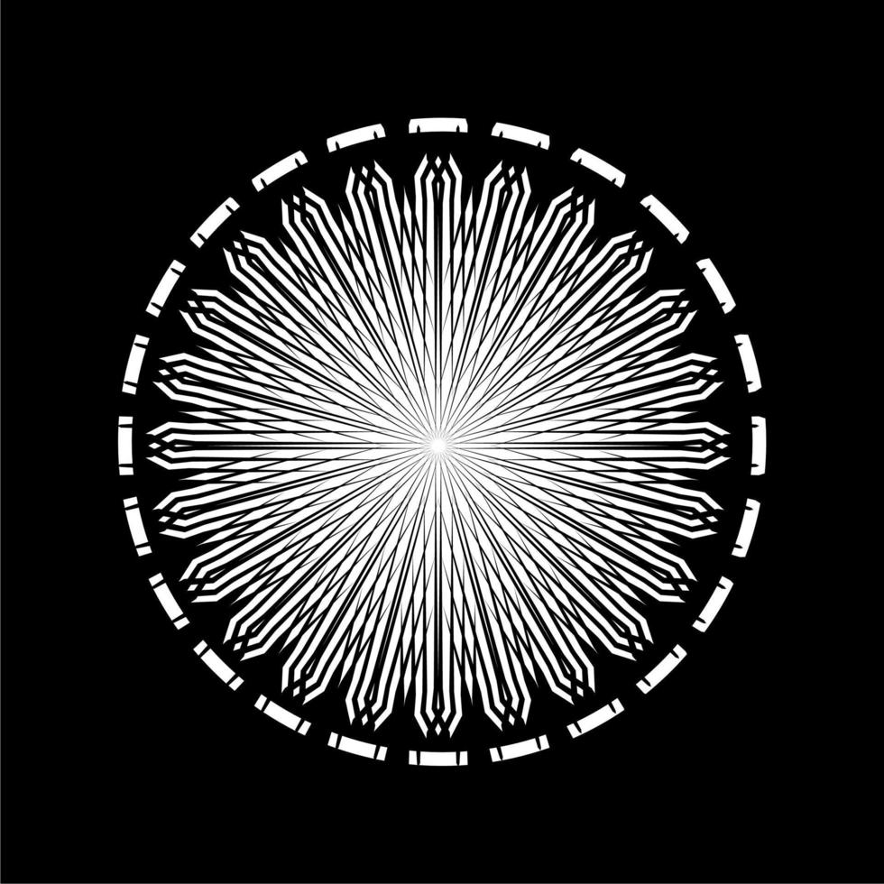 Ornamental Motifs Pattern Circle-Shaped for Decoration, Motifs Pattern, Ornate, Background, Website or Graphic Design Element. Vector Illustration
