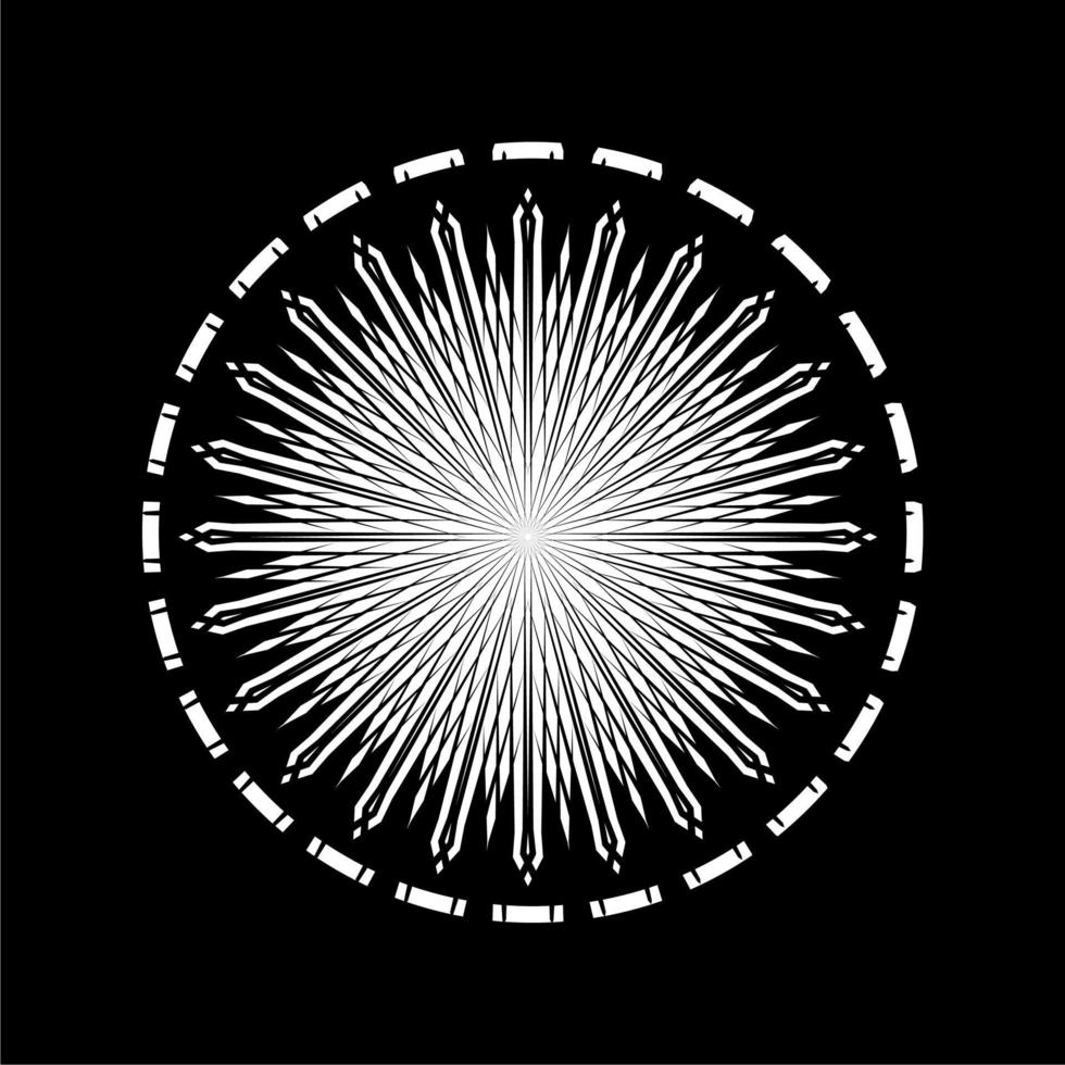 Ornamental Motifs Pattern Circle-Shaped for Decoration, Motifs Pattern, Ornate, Background, Website or Graphic Design Element. Vector Illustration