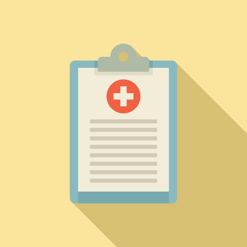 Gynecologist patient board icon, flat style vector