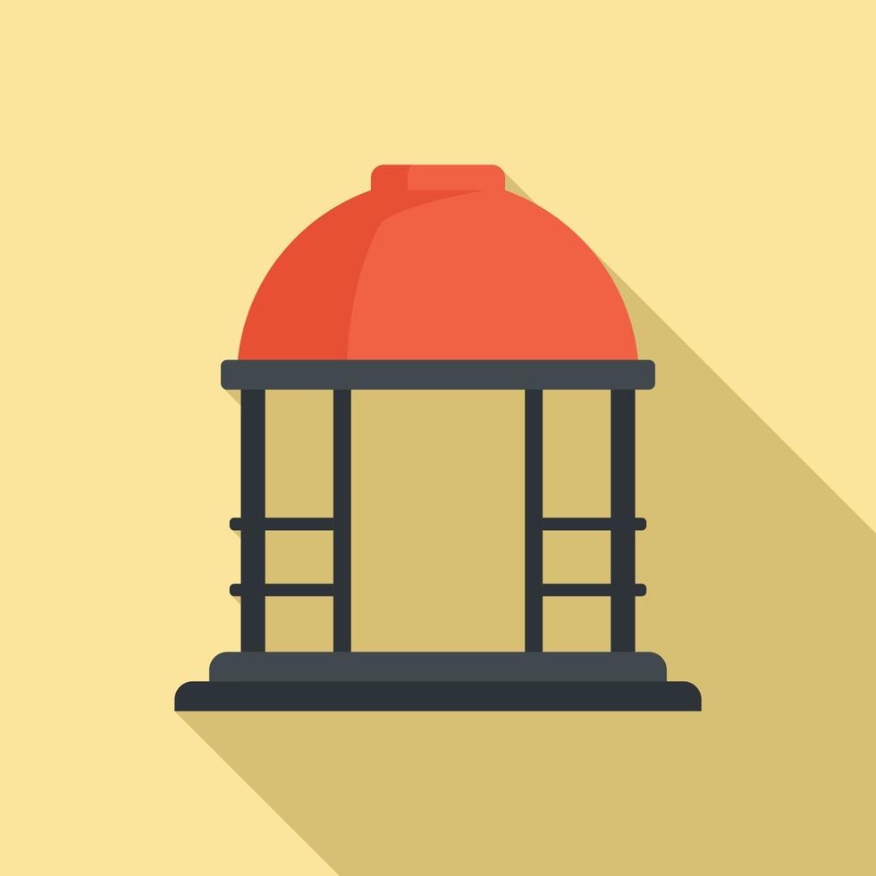 Cafe gazebo icon, flat style vector