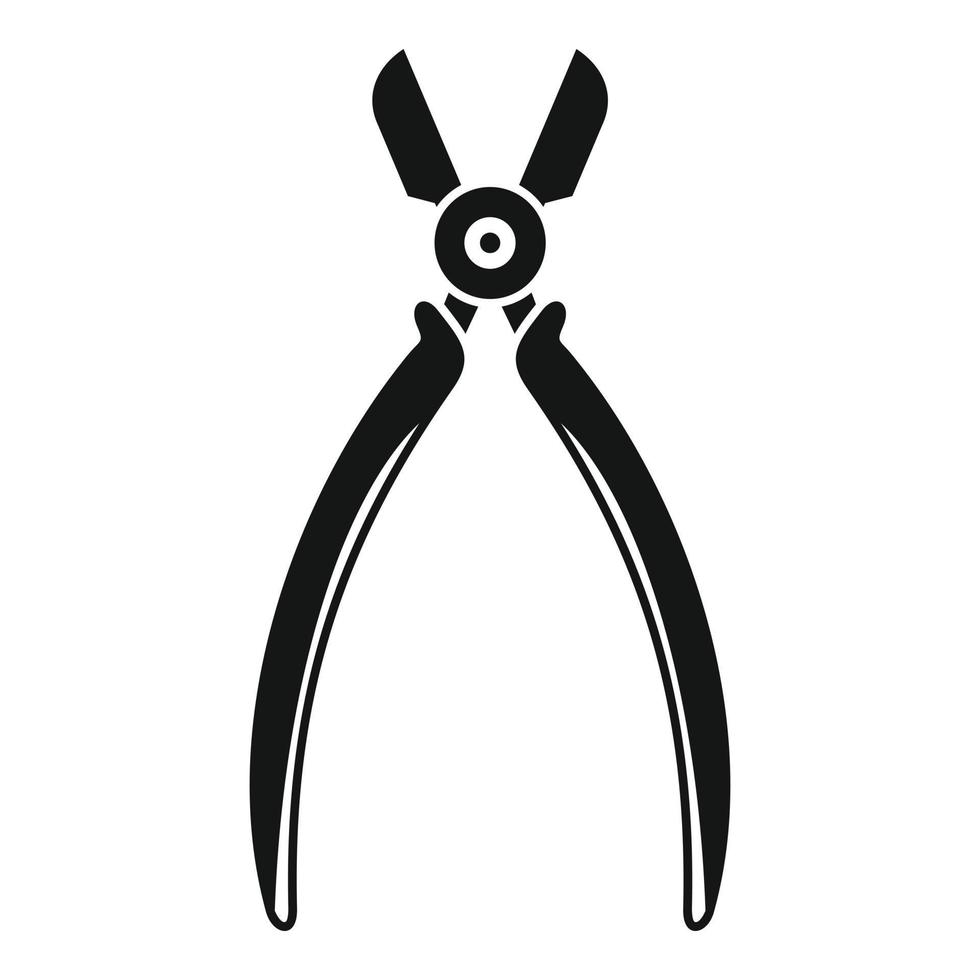 Forceps icon, simple style vector
