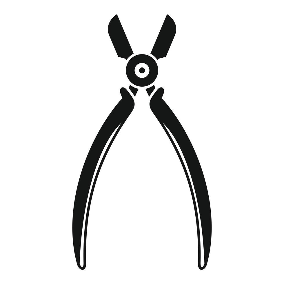 Forceps icon, simple style vector