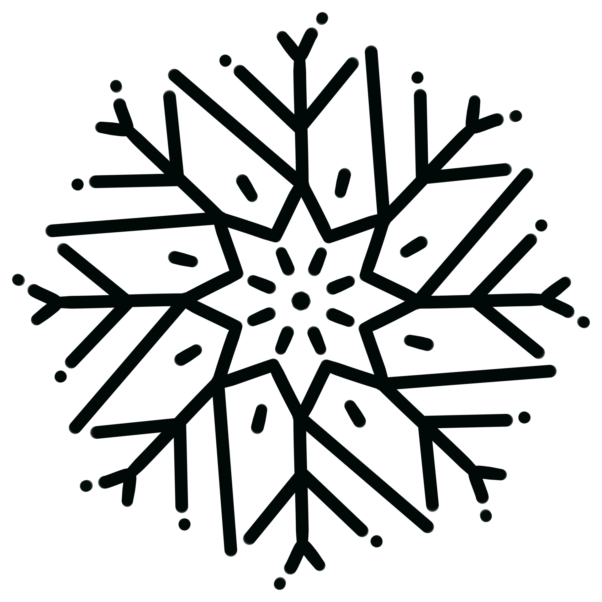 silhouette-of-snowflake-14498899-png
