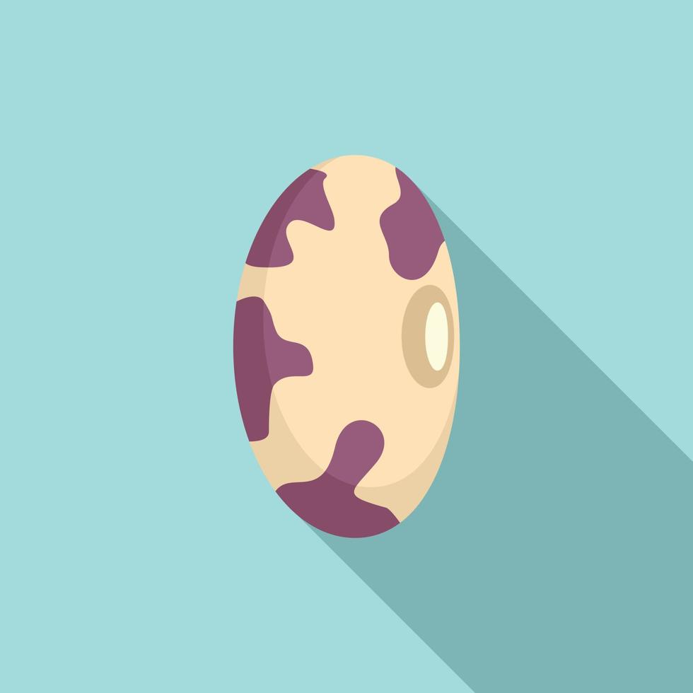 Kidney bean icon, flat style vector
