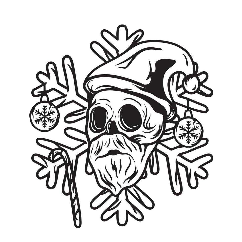 sketsa Skull for your design Vector