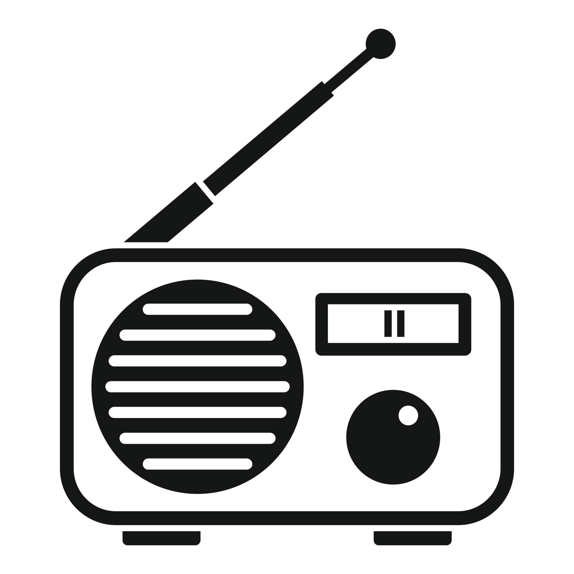 icône d'antenne radio, style simple 14645633 Art vectoriel chez