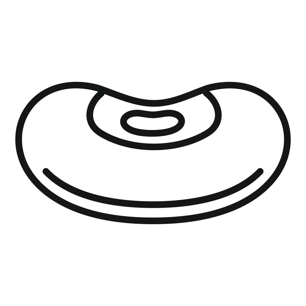 Pinto kidney bean icon, outline style vector