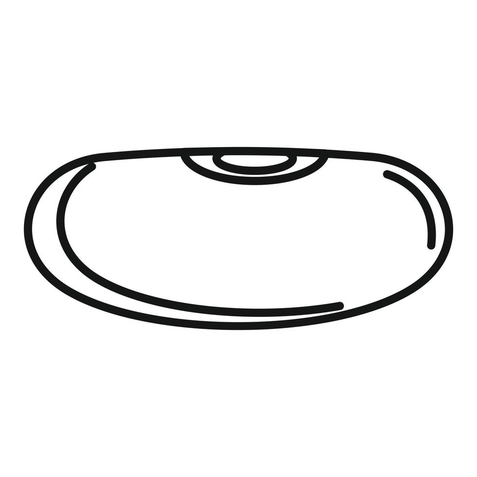 Cuisine kidney bean icon, outline style vector