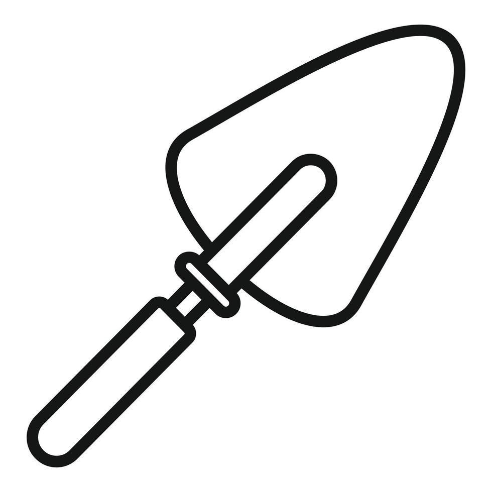 Hand trowel icon, outline style vector