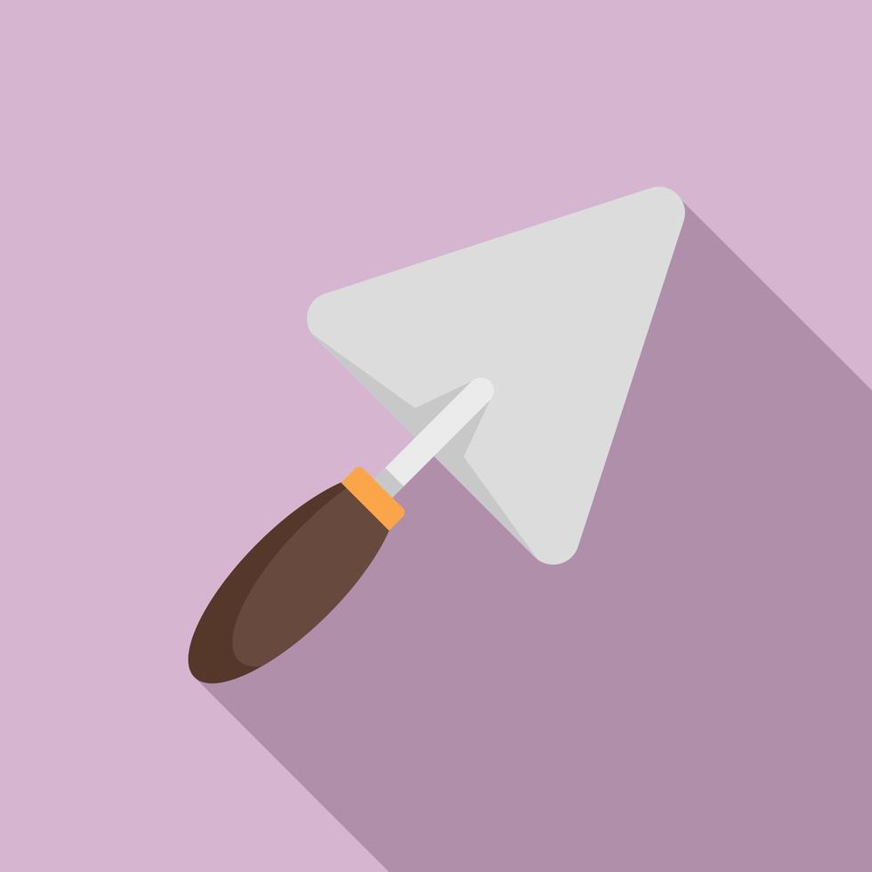 Trowel icon, flat style vector