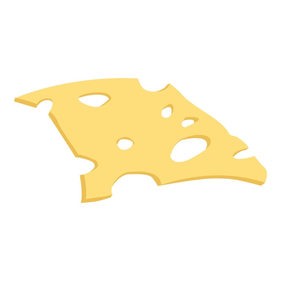 Cheese burger part icon, cartoon style vector