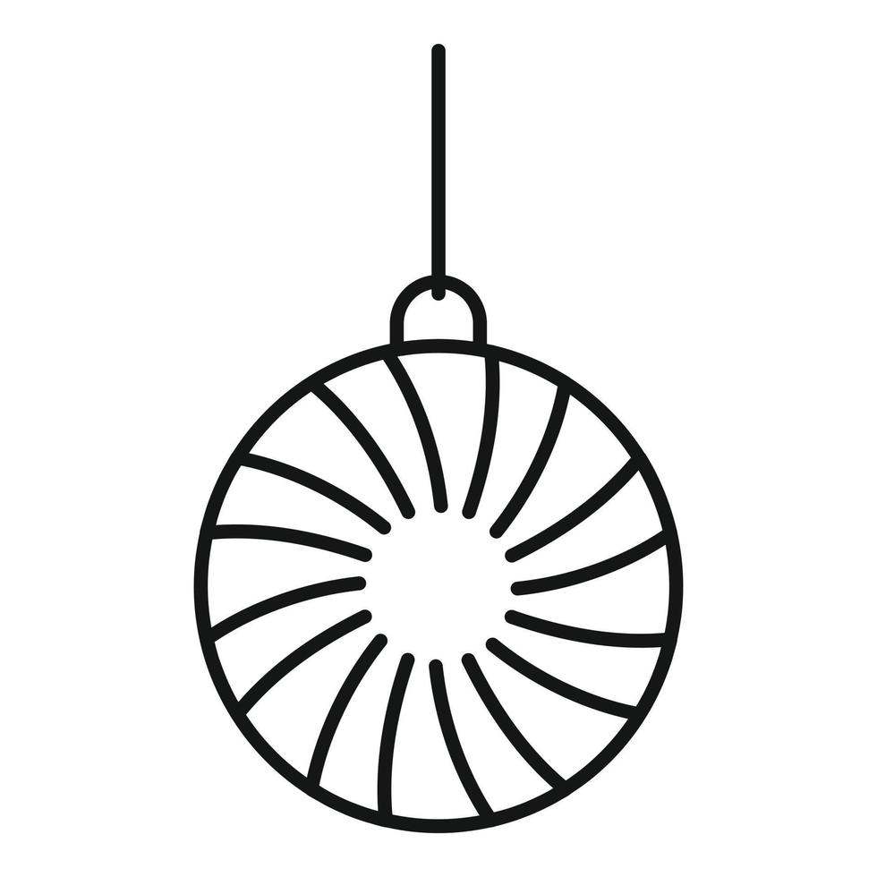 Relaxation pendulum icon, outline style vector