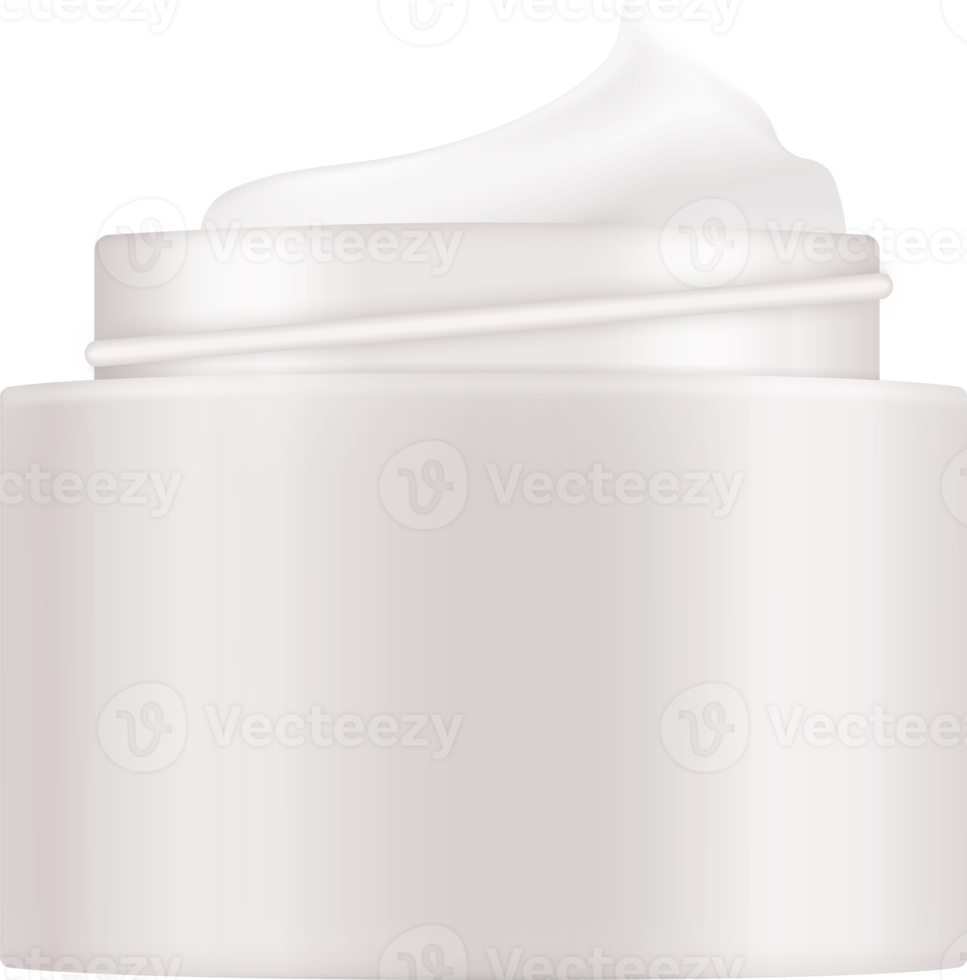Realistic Cosmetic Cream Bottle Cutout png