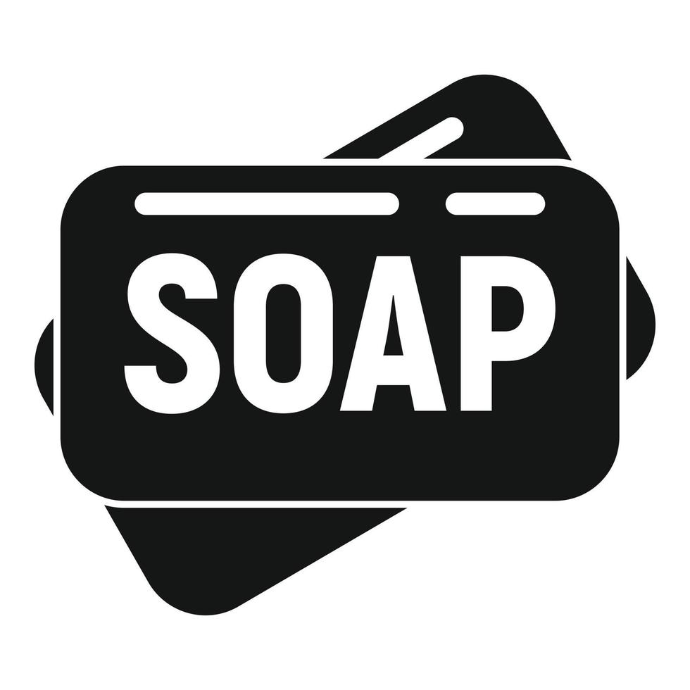 Survival soap icon, simple style vector