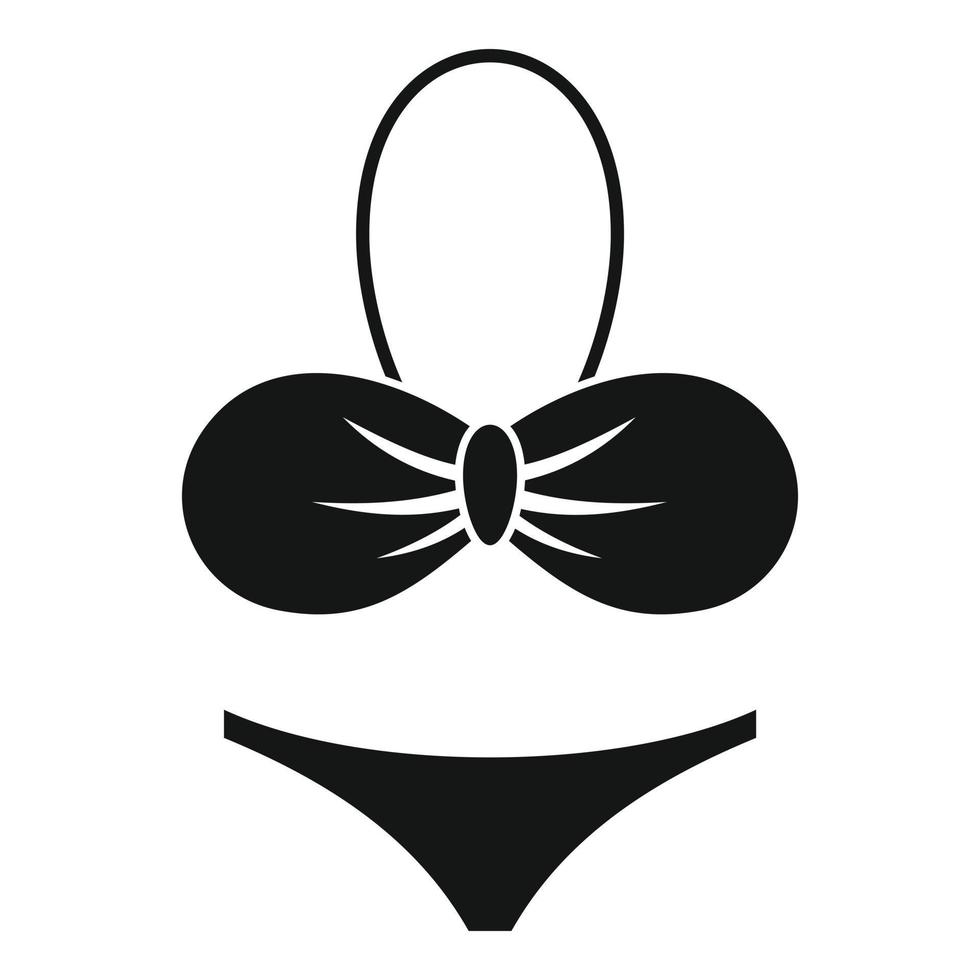 icono de traje de baño sexy, estilo simple vector