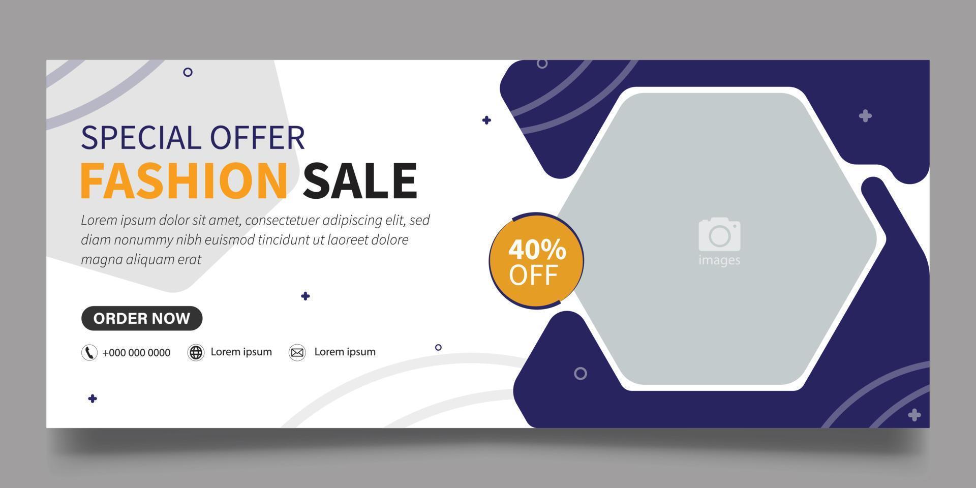 web banner template vector