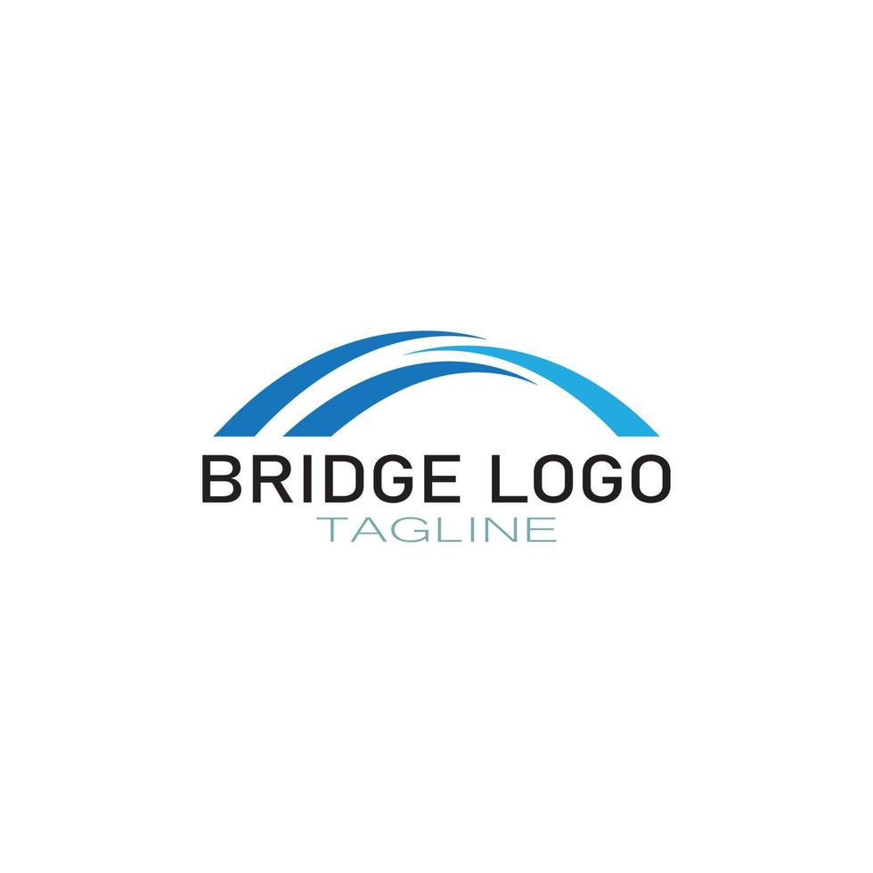 Bridge logo vector icon illustration design template