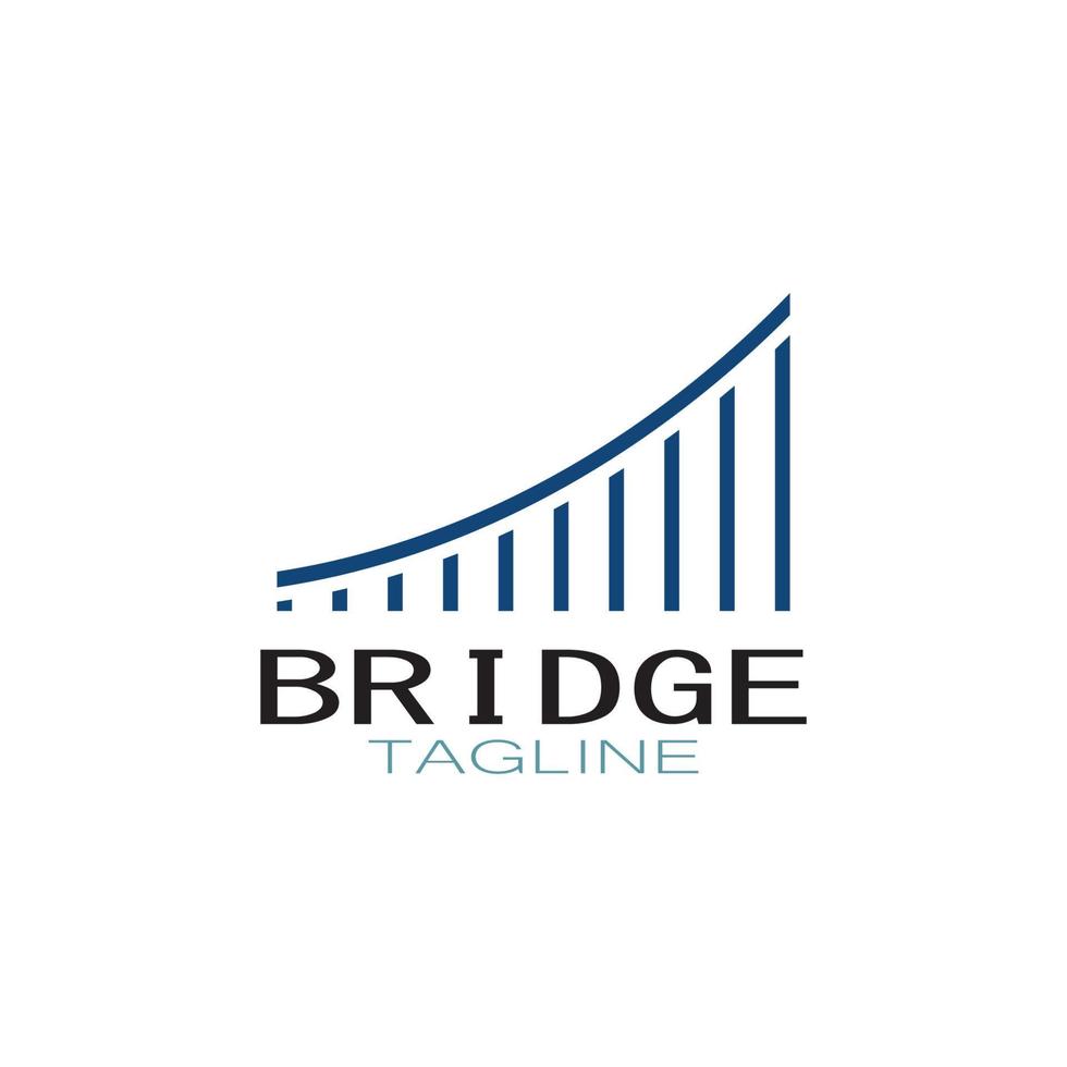 Bridge logo vector icon illustration design template