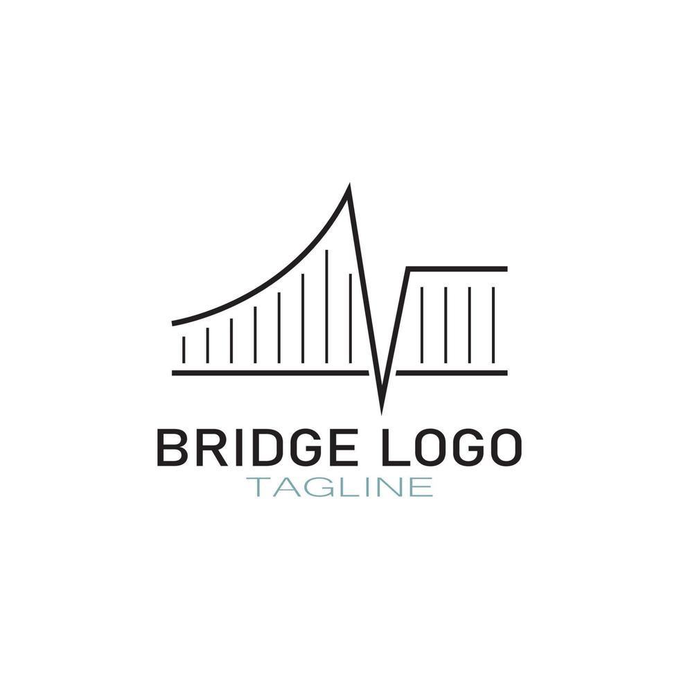 Bridge logo vector icon illustration design template