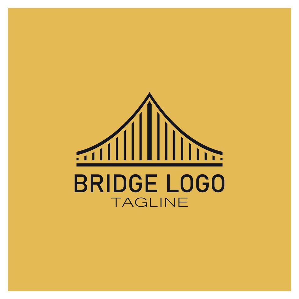 Bridge logo vector icon illustration design template