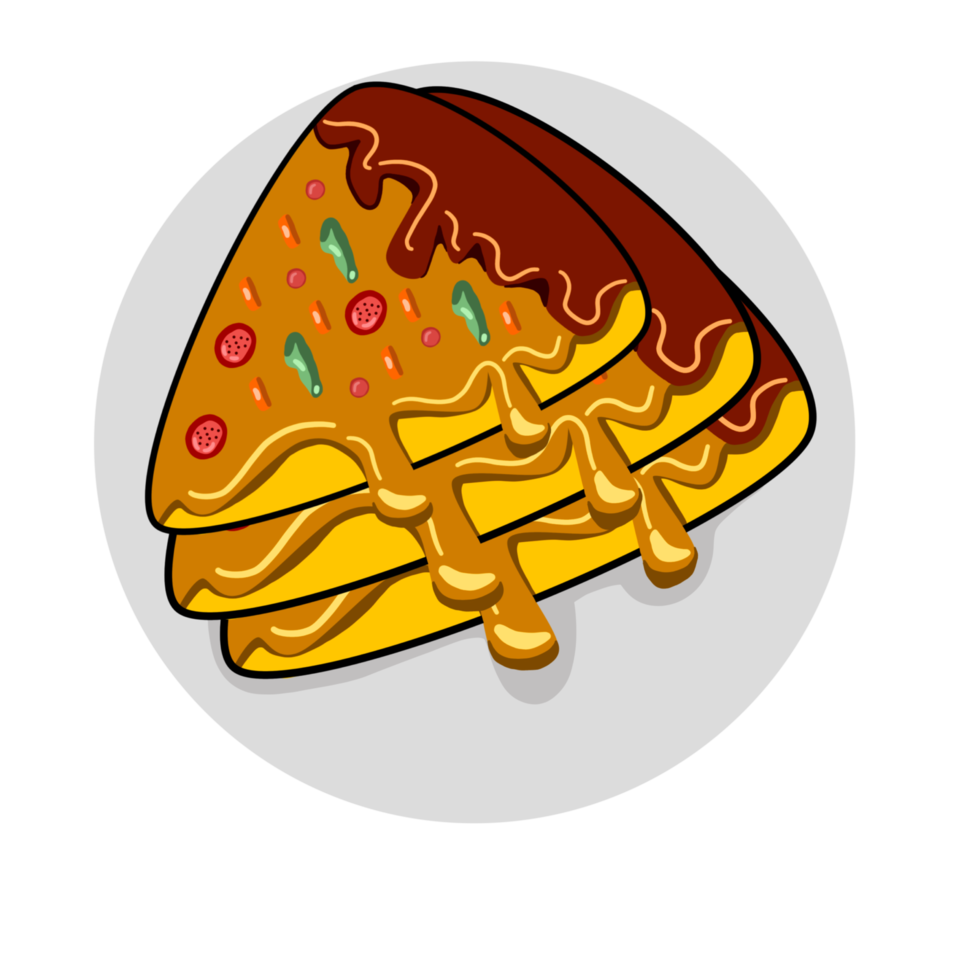 mat frukost pizza png