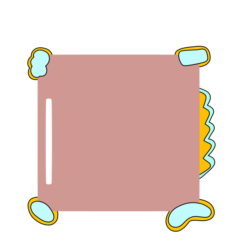 columna de tablero de papel de nota adhesiva estética png