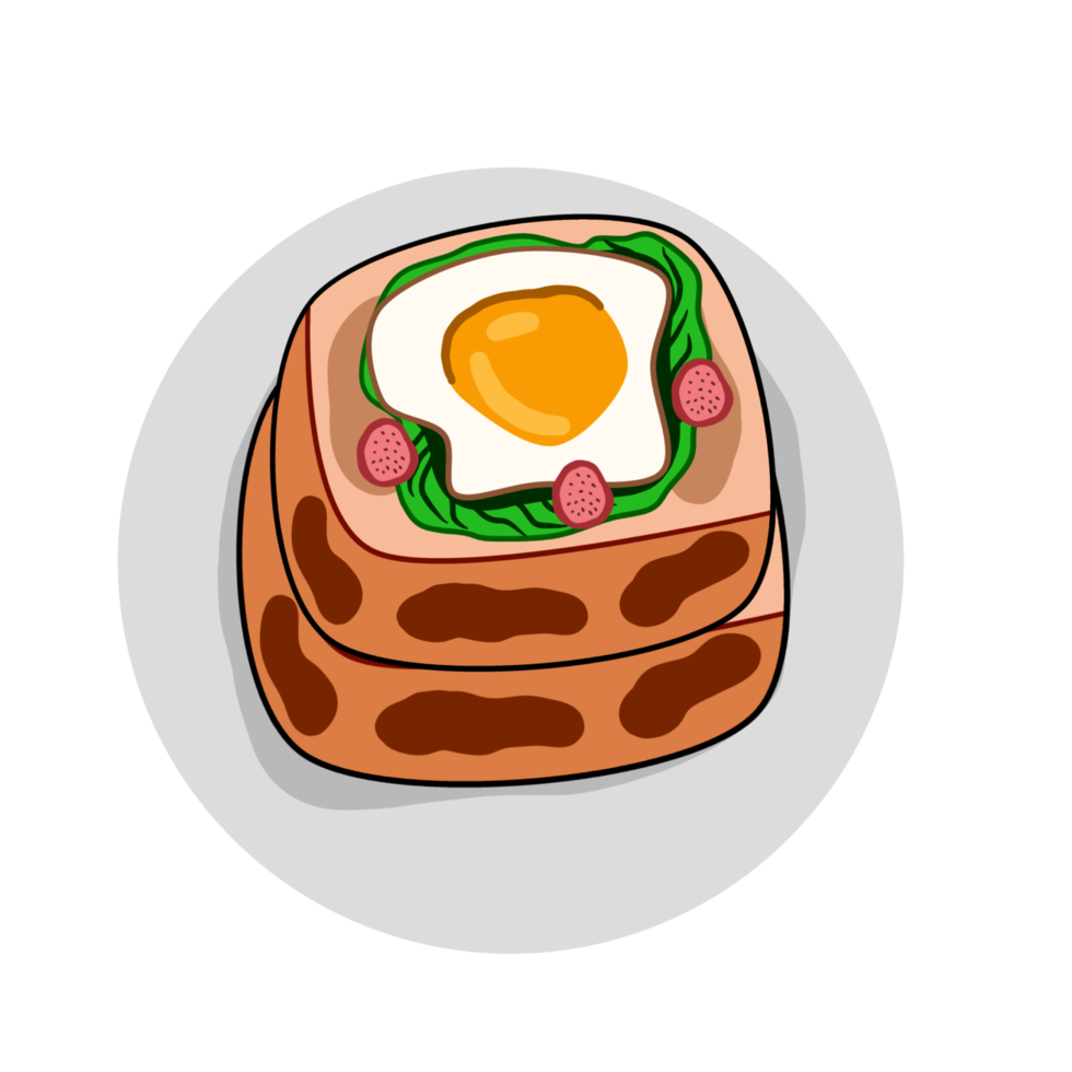 sándwich de desayuno huevo png