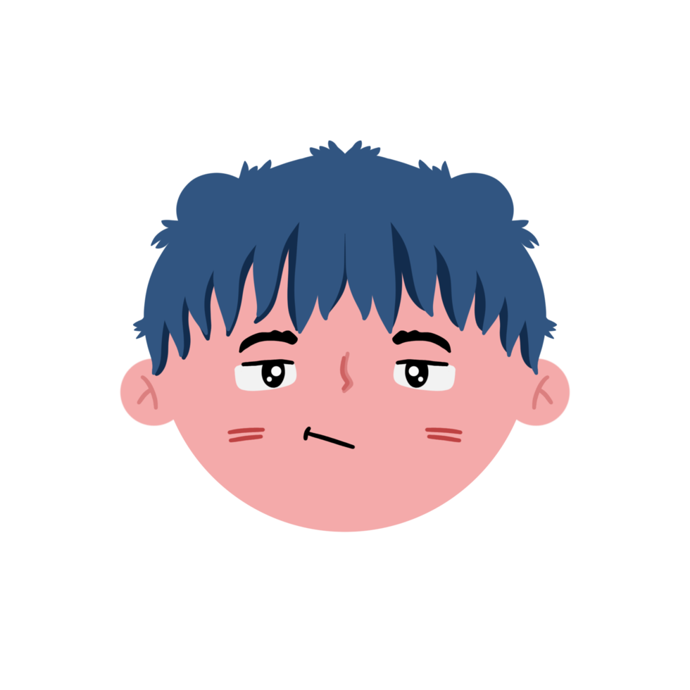 Cute Expression Girl Cartoon png