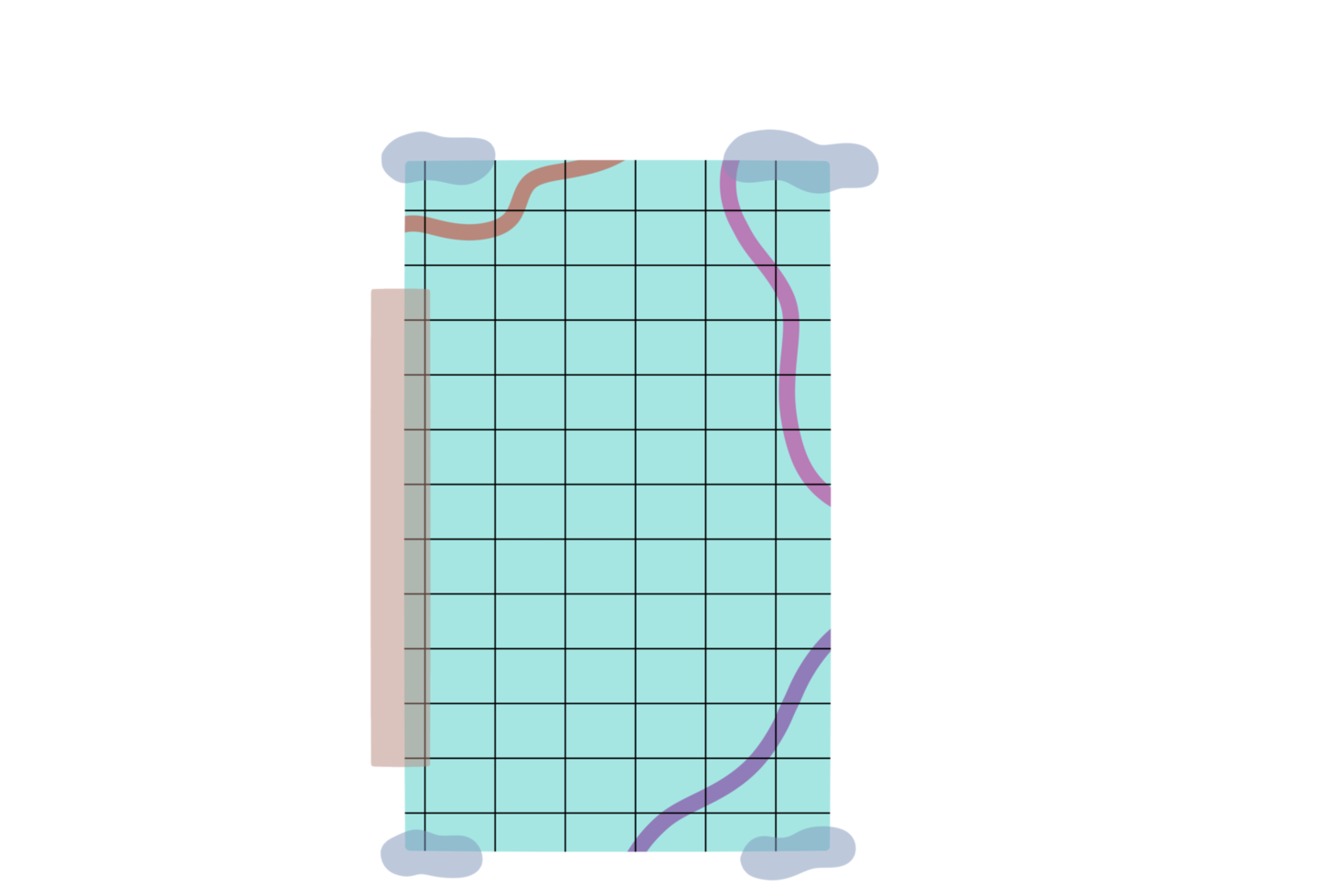 columna de tablero de papel de nota adhesiva estética png