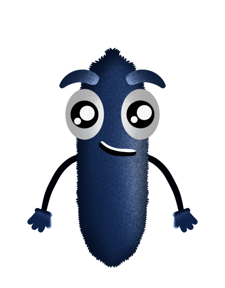 personaje monstruo lindo png