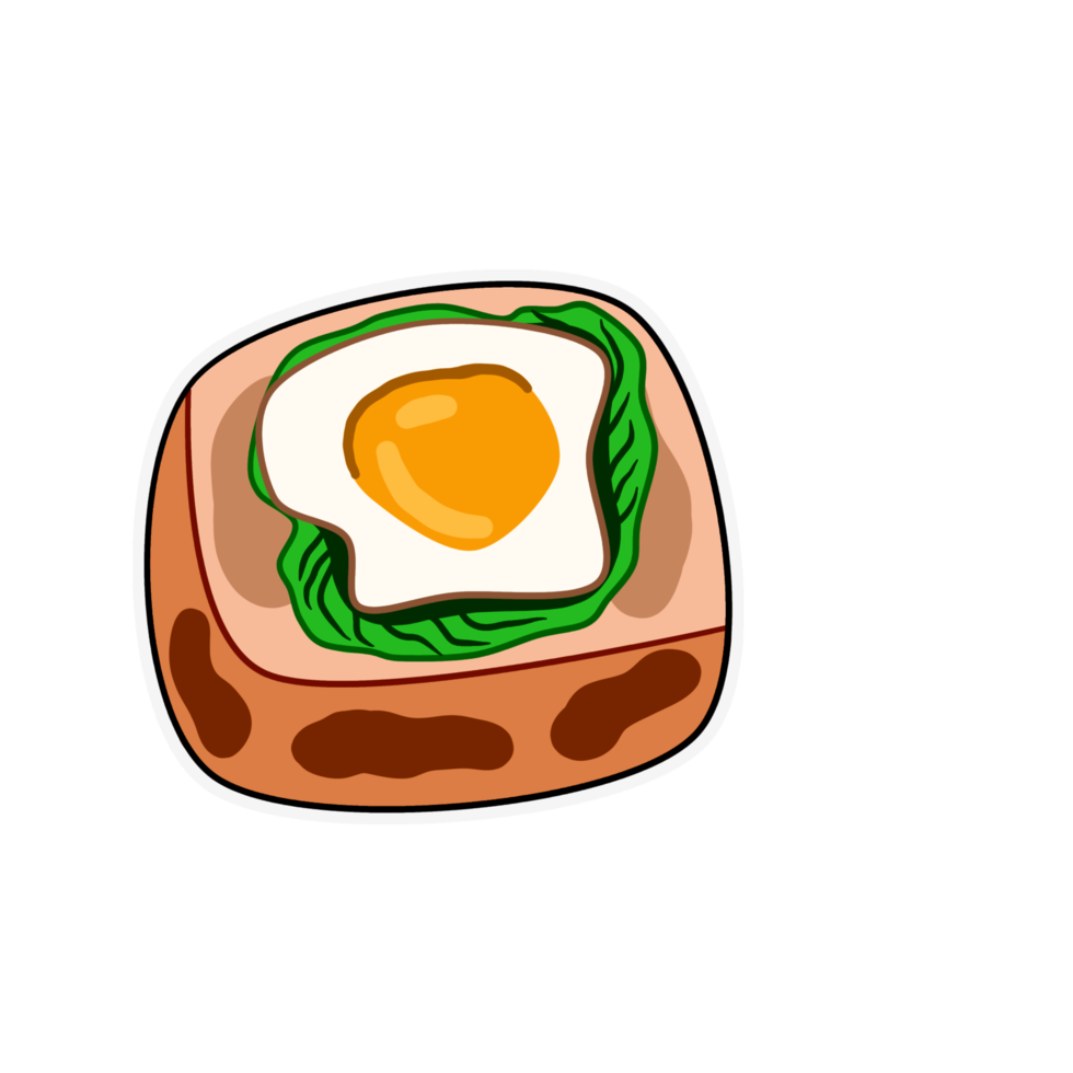 frukost smörgås ägg png