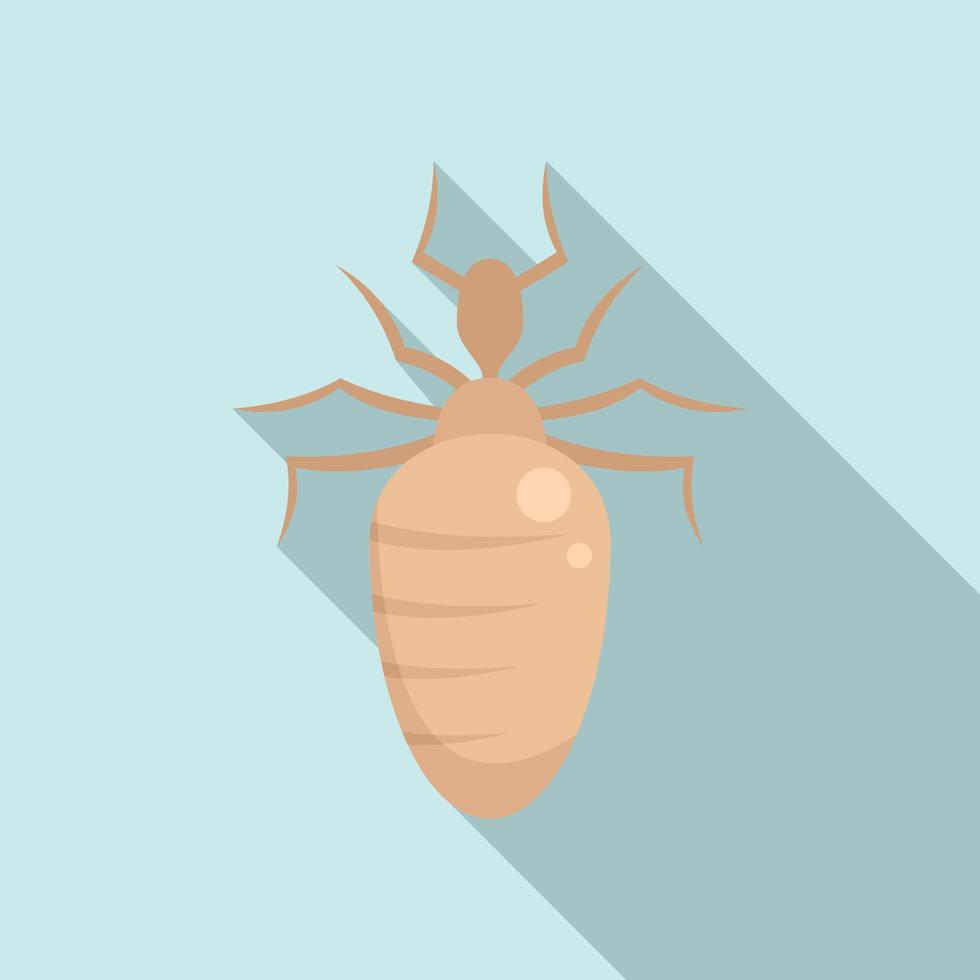 Insect nature bug icon, flat style vector