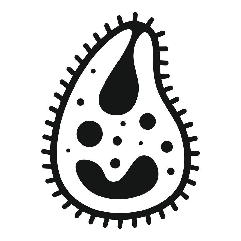 Infection cell parasite icon, simple style vector