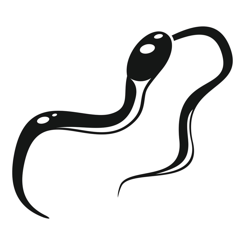 Parasite icon, simple style vector