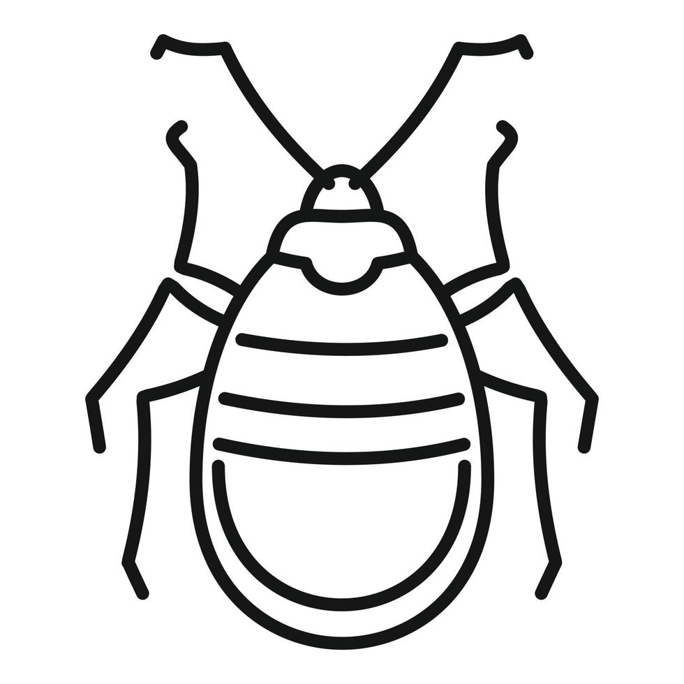 Bug insect icon, outline style vector