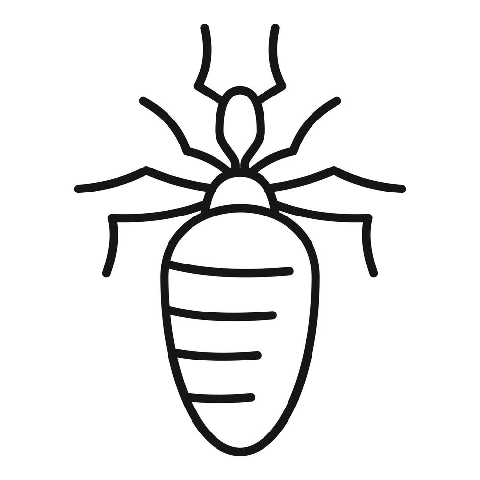 icono de insecto de la naturaleza del insecto, estilo de esquema vector